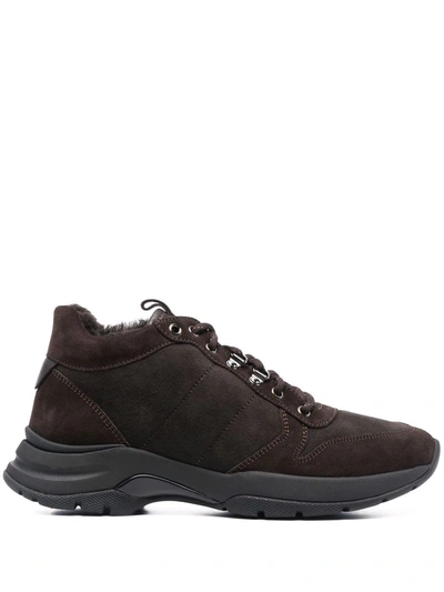 Baldinini Hiking Lace-up Boots In Braun