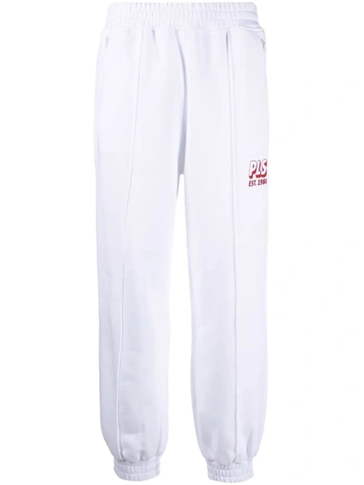 Philosophy Di Lorenzo Serafini Logo Cotton Jersey Sweatpants In Bianco