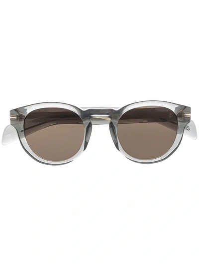 Eyewear By David Beckham Round Frame Sunglasses In Grau
