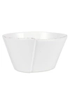 Vietri Lastra Stacking Bowl In White