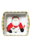 Vietri Old St. Nick Square Baker W/ Chef In Multi