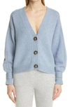 Loulou Studio New Tiberine Wool & Cashmere Cardigan In Blue Melange