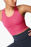 Sweaty Betty Stamina Longline Sports Bra In Rosa