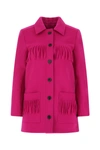 SAINT LAURENT FUCHSIA WOOL BLEND BLAZER PINK SAINT LAURENT DONNA 38F