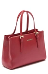 Isabella Rhea Leather Tote In Rosso