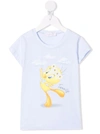 Monnalisa Tweety Print T-shirt In Blue