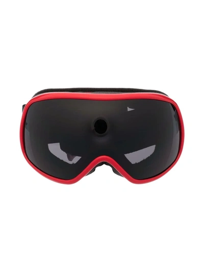 Stella Mccartney Kids' Logo-strap Ski Goggles In Red