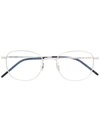 Saint Laurent Round-frame Eyeglasses In Silver