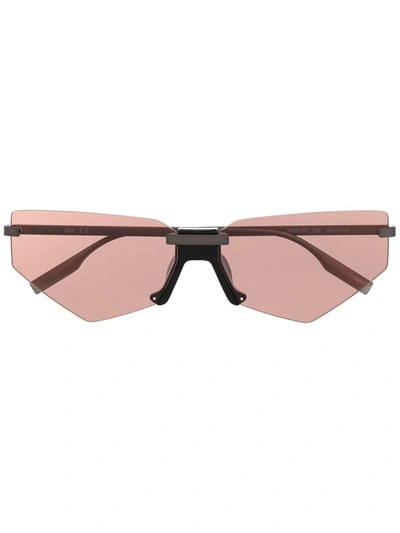 Mcq By Alexander Mcqueen Rimless Geometric-frame Sunglasses In Grey