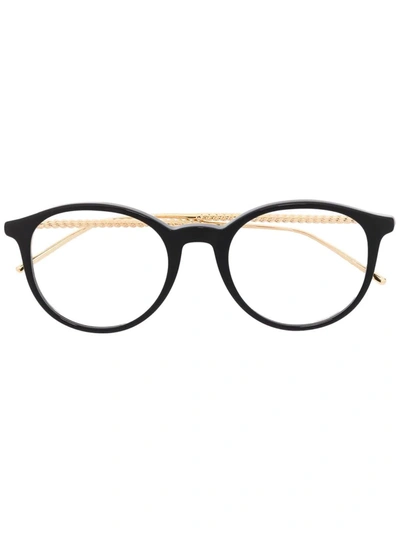 Boucheron Round-frame Eyeglasses In Black