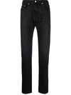 Ps By Paul Smith Navy Organic Reflex Slim-fit Jeans In Black