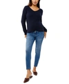 A PEA IN THE POD A PEA IN THE POD SIDE-PANEL SKINNY MATERNITY JEANS