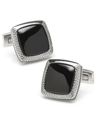 Cufflinks, Inc Ox And Bull Trading Co. Onyx Studs In Black