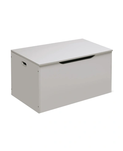 Badger Basket Flat Bench Top Toy And Storage Box In White