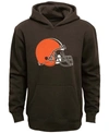 Outerstuff Youth Boys Brown Cleveland Browns Team Logo Pullover Hoodie In Brown