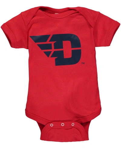 Two Feet Ahead Babies' Infant Boys And Girls Red Dayton Flyers Big Logo Bodysuit