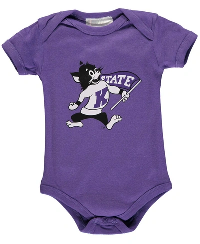 Two Feet Ahead Infant Boys And Girls Purple Kansas State Wildcats Big Logo Bodysuit