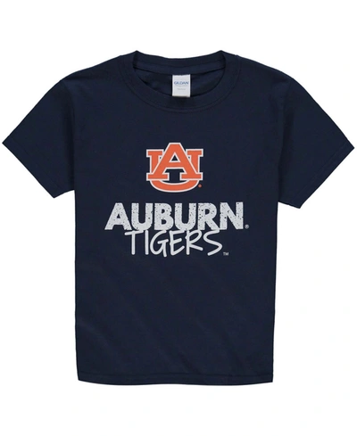 Two Feet Ahead Youth Navy Auburn Tigers Crew Neck T-shirt