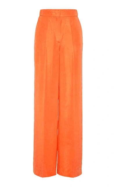 Dorothee Schumacher Women's Heritage Ease Silk Pants In Orange