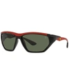 Ray Ban Rb8359m Scuderia Ferrari Collection 63 Unisex Sunglasses In Black