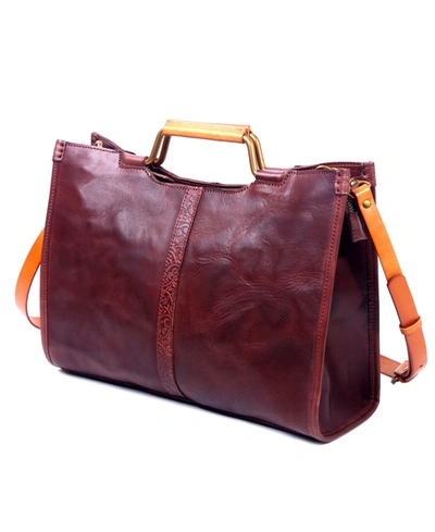 Old Trend Women's Genuine Leather Camden Tote Bag In Coffee