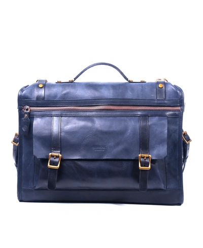 Old Trend Stone Cove Leather Briefcase In Slate