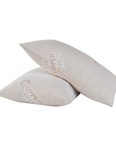 All-in-one Copper Effects Pillow Protector 2-pack, King In White