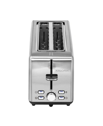 Kalorik 4 Slice Long Slot Toaster In Stainless Steel