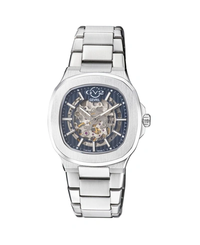 Gevril Gv2 Men's Potente 18110 Automatic Bracelet Watch 30 Mm In Silver