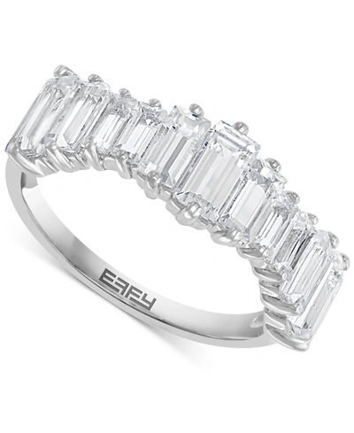 Effy Collection Effy White Topaz Emerald-cut Ring (2-7/8 Ct. T.w.) In Sterling Silver