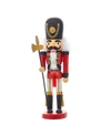 KURT ADLER 15-INCH HOLLYWOOD RED AND BLACK SOLDIER NUTCRACKER