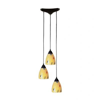 Elk Lighting Classico Collection - Yellow Blaze In Rust