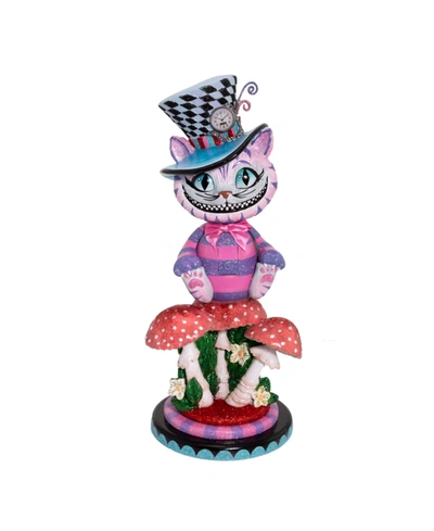 Kurt Adler 15" Hollywood Cheshire Cat Nutcracker In Multicolored