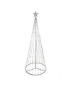 Northlight 6' Red Led Lighted Show Cone Christmas Tree Outdoor Decoration In Red
