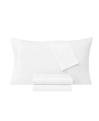 Frye Cotton/linen 4 Piece Sheet Set, California King In White