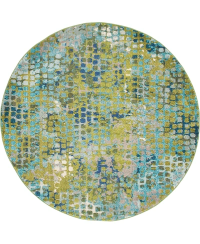 Bayshore Home Crisanta Crs4 6' X 6' Round Area Rug In Green