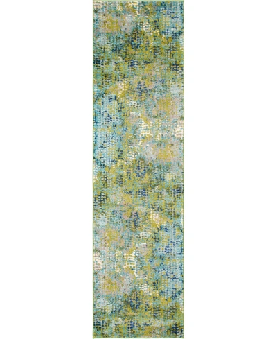 Bayshore Home Crisanta Crs4 2' 7" X 10' Runner Area Rug In Green