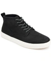 Territory Men's Rove Casual Leather Sneaker Boots In Black