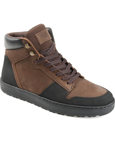 Territory Men's Triton High Top Sneaker Boots In Brown