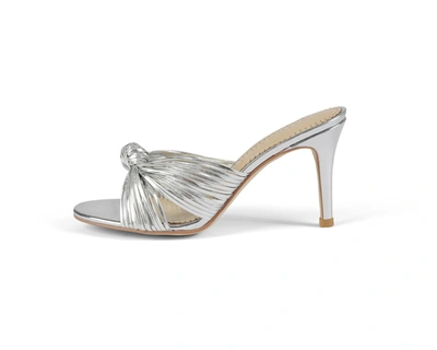 Allegra James Marly Knot Sandal Heel In Silver