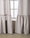 Amity Home Caprice Linen Curtain, Single In Grey Chambray