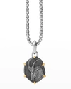 David Yurman Men's Sterling Silver & 18k Yellow Gold Zodiac Amulet Enhancer In Capricorn