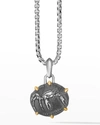 David Yurman Sterling Silver & 18k Yellow Gold Zodiac Cancer Amulet Enhancer