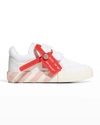 OFF-WHITE GIRL'S ARROW CANVAS GRIP-STRAP LOW-TOP SNEAKERS, TODDLER/KIDS