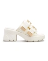 Bottega Veneta Flash Technical Fabric Sandal With Heel In String
