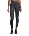 Alo Yoga 7/8 High-waist Airbrush Performance Leggings In White
