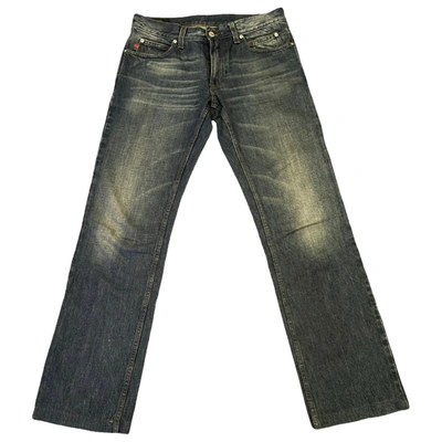 Pre-owned Gucci Straight Jeans In Blue