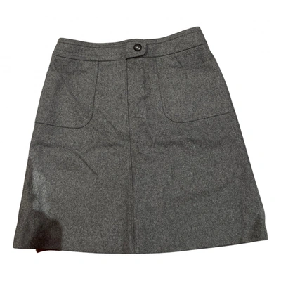Pre-owned Paul & Joe Wool Mini Skirt In Grey
