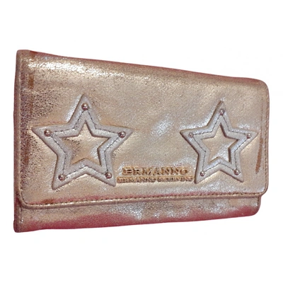 Pre-owned Ermanno Scervino Leather Wallet In Gold