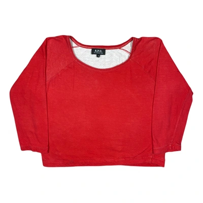 Pre-owned Apc Blouse In Red